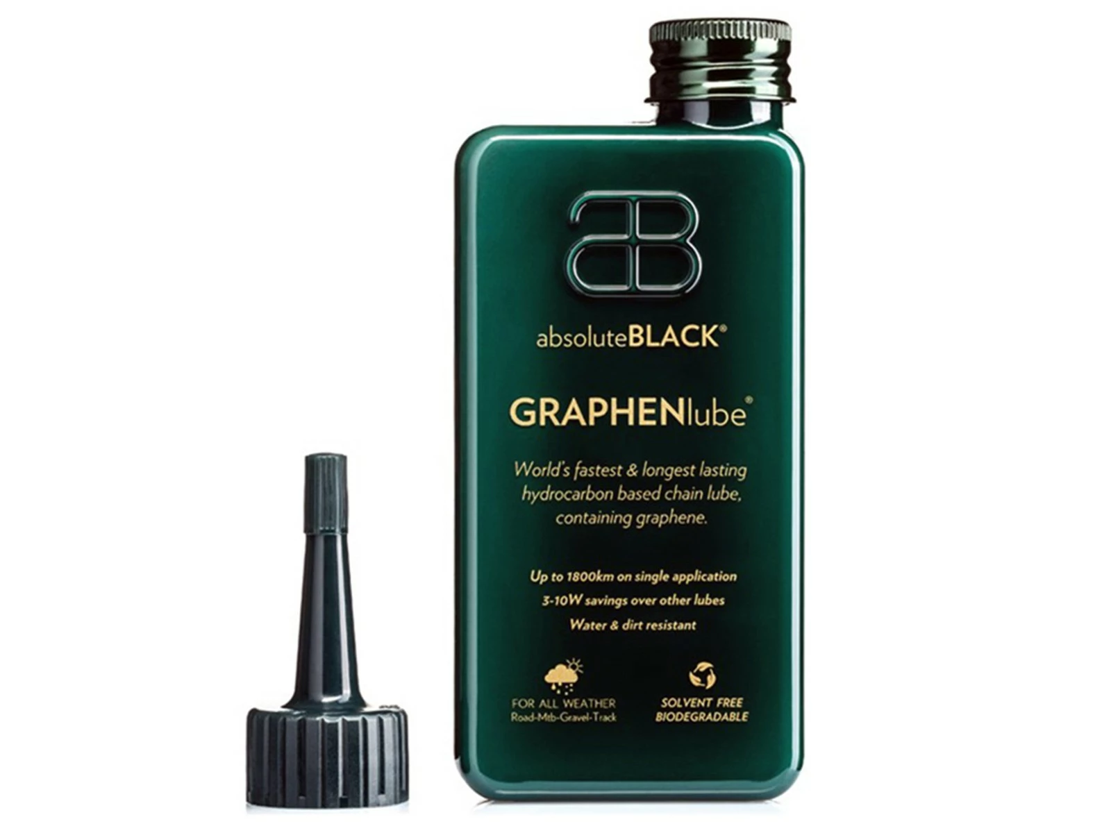 Absolute Black AbsoluteBLACK Lubrifiant Chaîne GRAPHENlube - 140ml Toutes Conditions 3 Absolute Black AbsoluteBLACK Lubrifiant Chaîne GRAPHENlube - 140ml Toutes Conditions