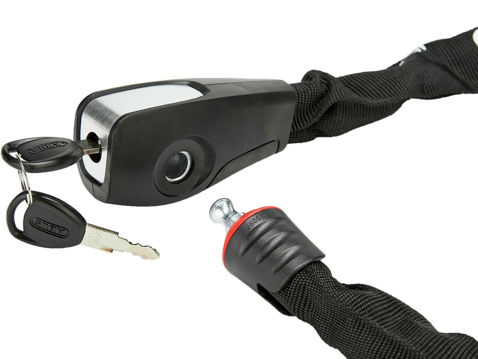 ABUS Antivol Catena 6806 à Clef - 110cm Black White 4 ABUS Antivol Catena 6806 à Clef - 110cm Black White – Image 2