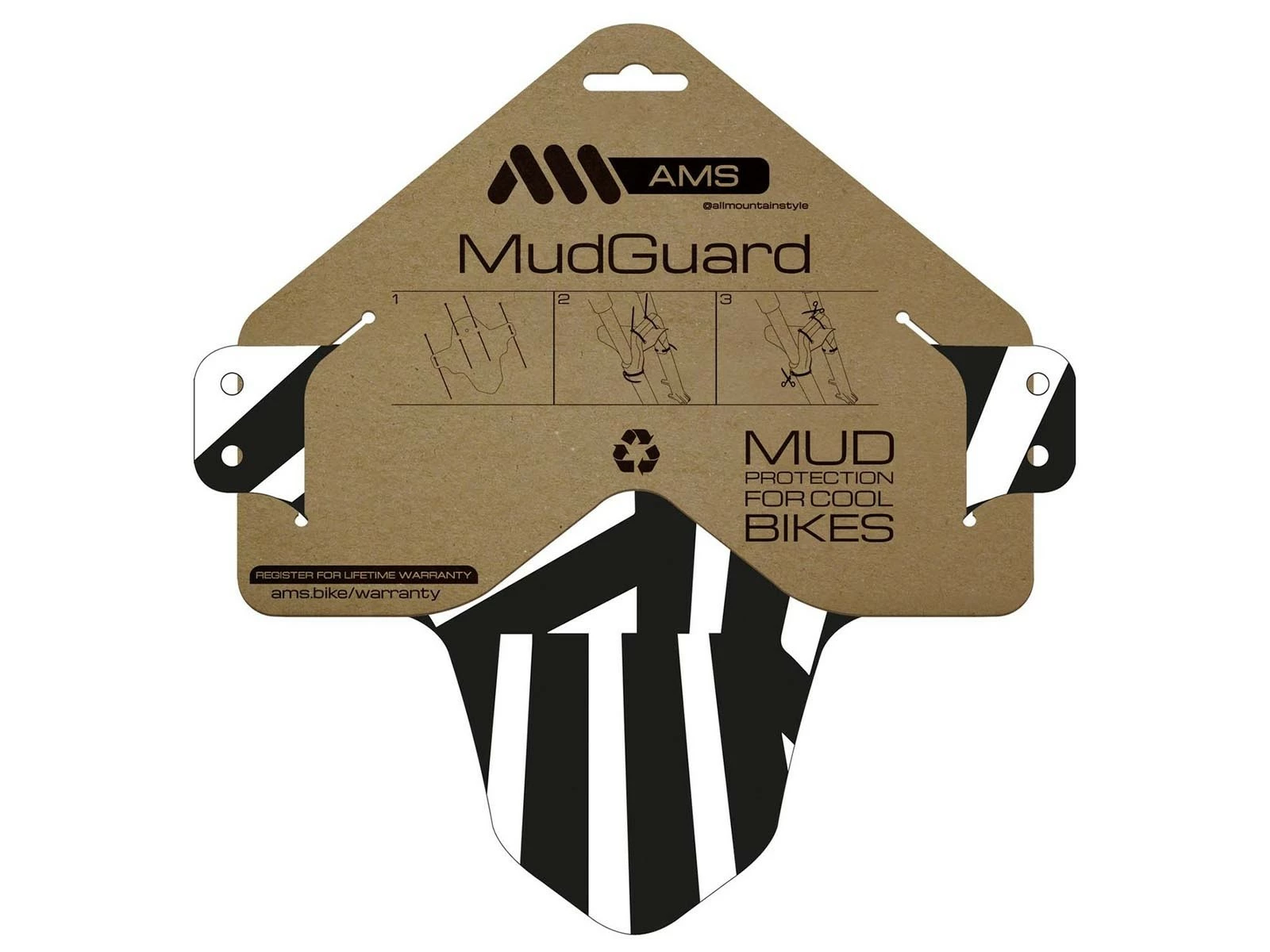 All-mountain-style AMS Garde Boue Avant Reflective Dazzle Mud Guard 3 All-mountain-style AMS Garde Boue Avant Reflective Dazzle Mud Guard