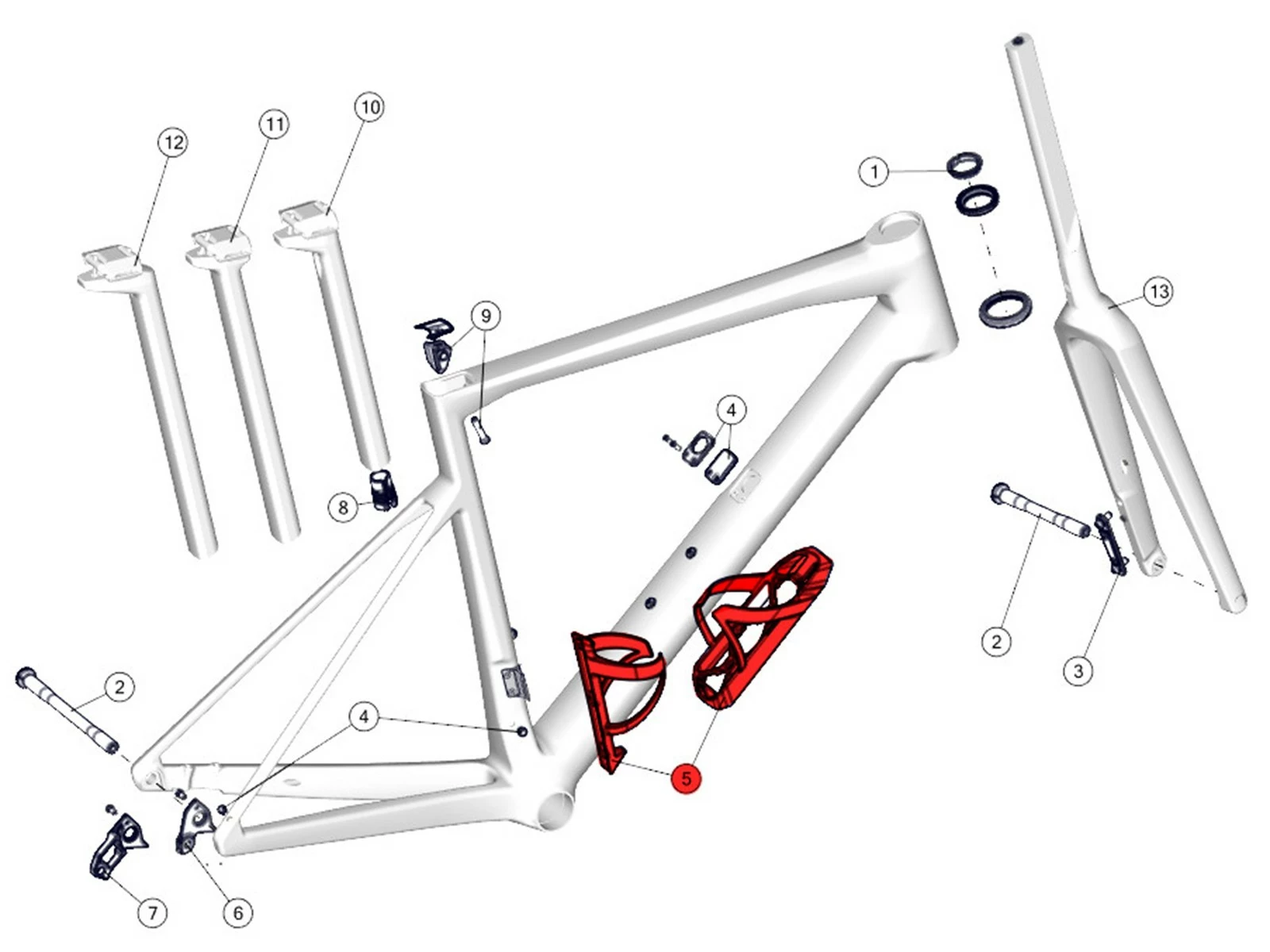 BMC Porte-bidons Aéro Pour Teammachine SLR Et SLR01 4 BMC Porte-bidons Aéro Pour Teammachine SLR Et SLR01 – Image 2