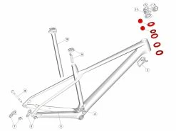 BMC Jeu De Direction Avec Topcone Pour Fourstroke 01 / Twostroke 01 - 30000703 7 BMC Jeu De Direction Avec Topcone Pour Fourstroke 01 / Twostroke 01 - 30000703 -Composants Vtt Soldes 2023 bmc topcone pour potence standard fourstroke 01 twostroke 01 30000703 2