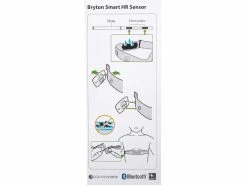 BRYTON Smart HR Monitor Capteur De Fréquence Cardiaque -Composants Vtt Soldes 2023 bryton capteur de vitesse intelligent bluetooth ant 4