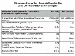 Chimpanzee Nutrition CHIMPANZEE Barre énergétique Banane Chocolat - 65g 5 Chimpanzee Nutrition CHIMPANZEE Barre énergétique Banane Chocolat - 65g -Composants Vtt Soldes 2023 chimpanzee barre energetique banane chocolat 65g 1