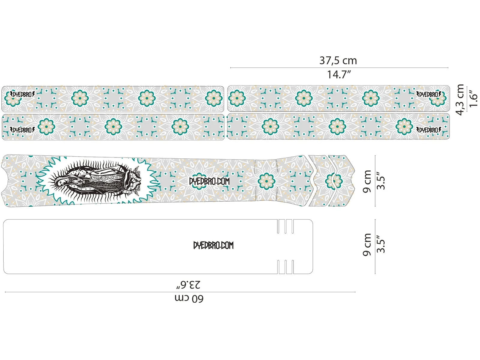 DYEDBRO “Guadalupe” Stickers De Protection De Cadre VTT 7 DYEDBRO “Guadalupe” Stickers De Protection De Cadre VTT – Image 5