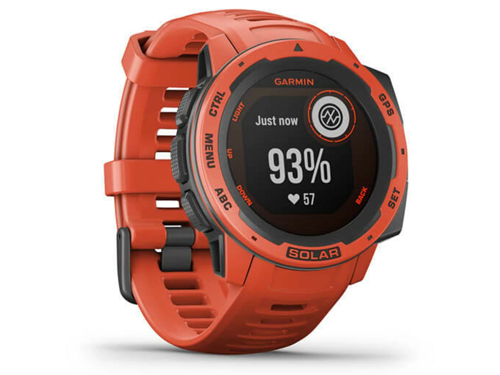 GARMIN Instinct Solar Rouge Feu Standard Edition Montre Connectée GPS 4 GARMIN Instinct Solar Rouge Feu Standard Edition Montre Connectée GPS – Image 2