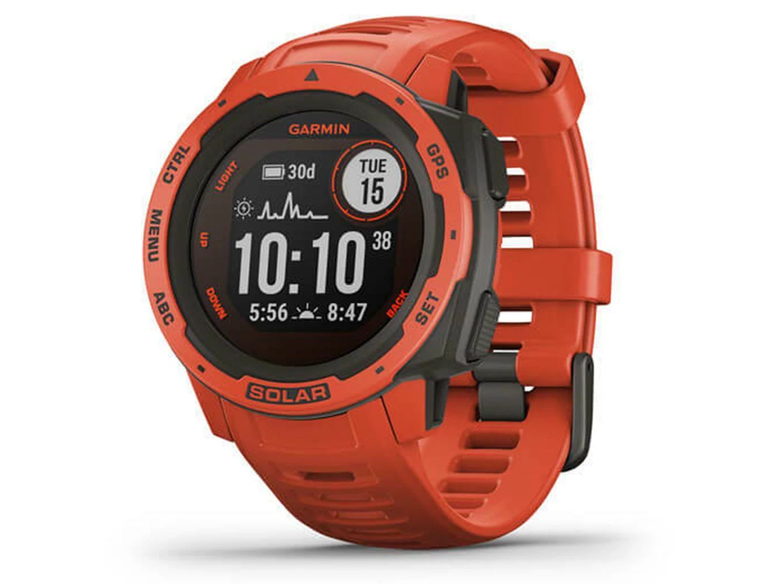 GARMIN Instinct Solar Rouge Feu Standard Edition Montre Connectée GPS 3 GARMIN Instinct Solar Rouge Feu Standard Edition Montre Connectée GPS