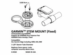 K-EDGE Support Potence Garmin -Composants Vtt Soldes 2023 k edge support potence garmin 3