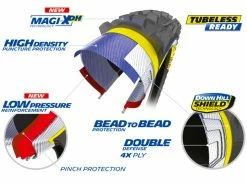 MICHELIN DH Mud Magi-X Pneu Rigide - 27,5 X 2,4 Pouces -Composants Vtt Soldes 2023 michelin dh mud magi x pneu rigide 275 x 2 pouces 4