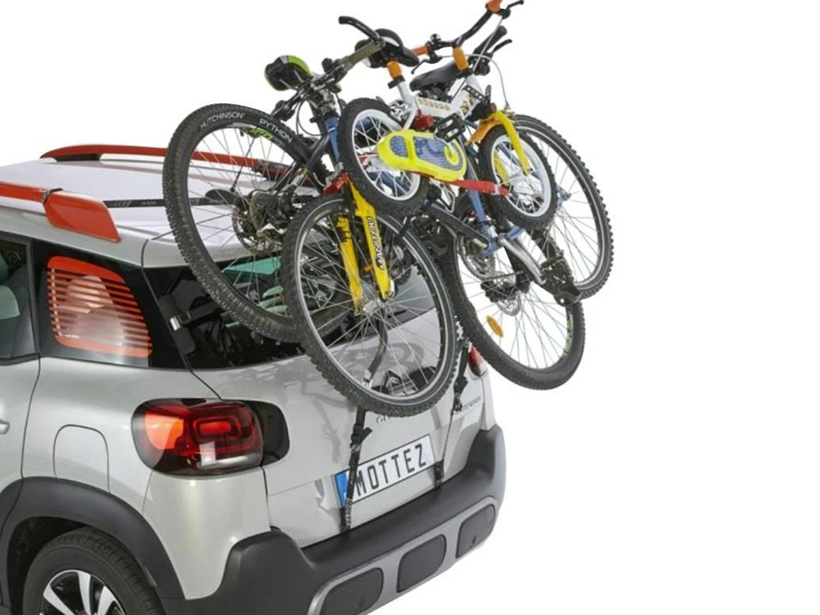 MOTTEZ Shiva 3 Vélos Sur Hayon Fixation Barre De Toit 5 MOTTEZ Shiva 3 Vélos Sur Hayon Fixation Barre De Toit – Image 3